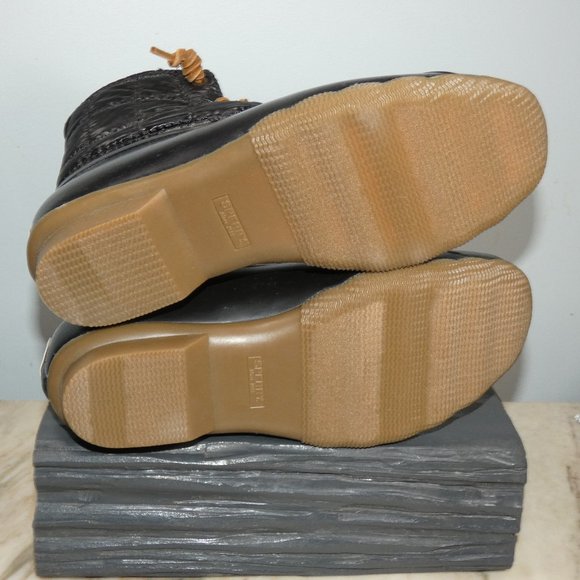 Sperry Women's Seasonal Saltwater Rain Boot, Black, 9.5M - Picture 10 of 11